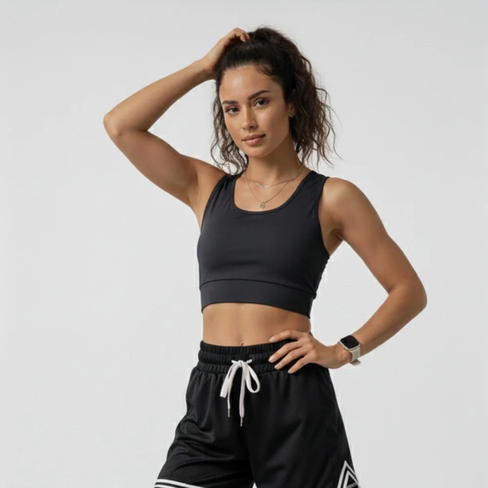 Kadın Koyu Füme Kaşkorse Crop